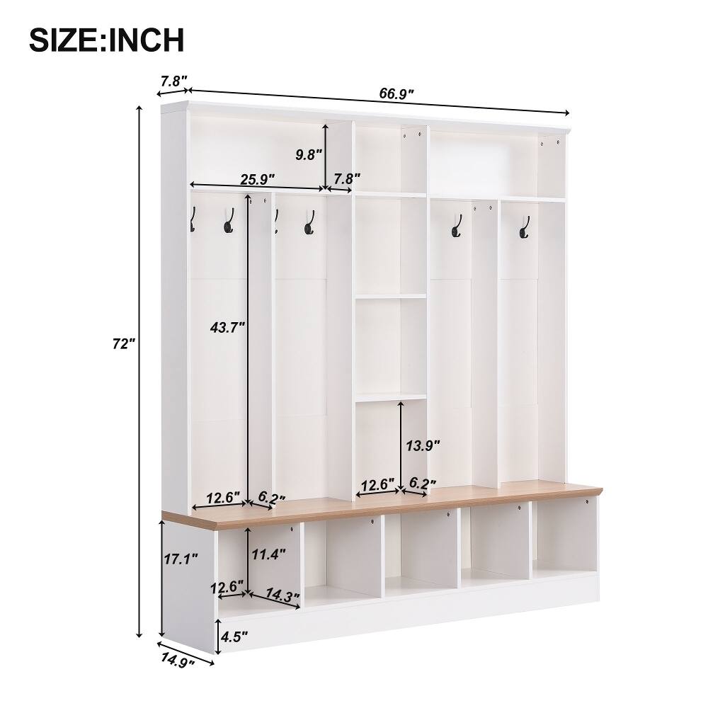 SIZE: INCH

7.8"
66.9"
9.8"
25.9"
7.8"
72"
43.7"
13.9"
12.6" 6.2"
12.6" 6.2"
17.1" 11.4" 12.6" 14.3"
14.9"
4.5"