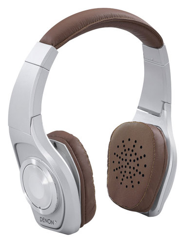  Denon - Globe Cruiser Wireless Bluetooth On-Ear Headphones - Silver/Brown