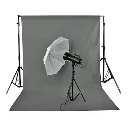 Front. Neewer - 3x3.6m Professional Photography Grey Background, Collapsible, Backdrop ONLY.