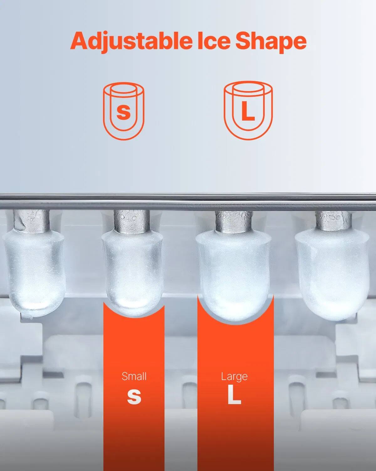 Adjustable Ice Shape  
Small S  
Large L