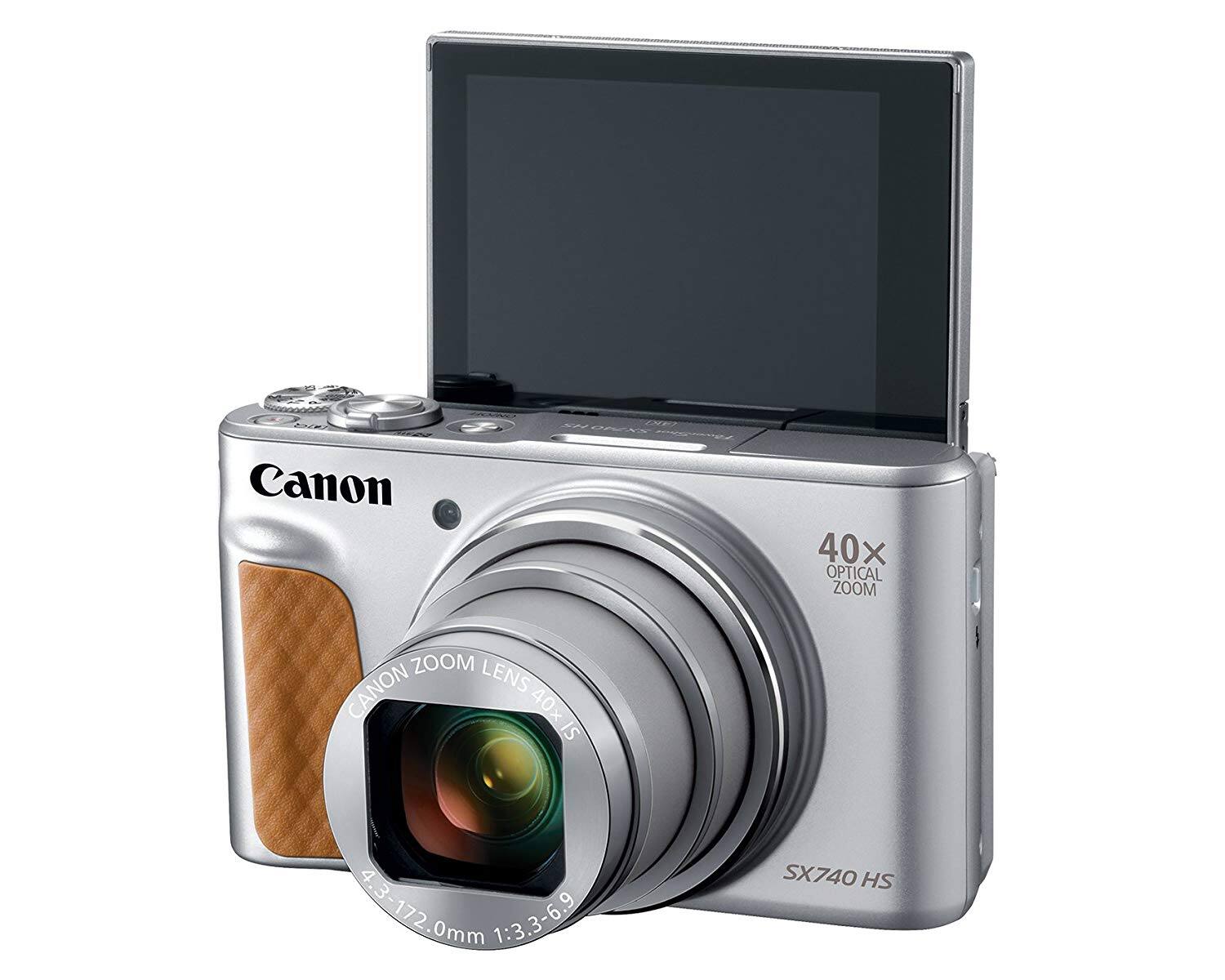 Canon  
40x Optical Zoom  
Zoom Lens 40x IS  
4.3-172.0mm 1:3.3-6.9  
SX740 HS