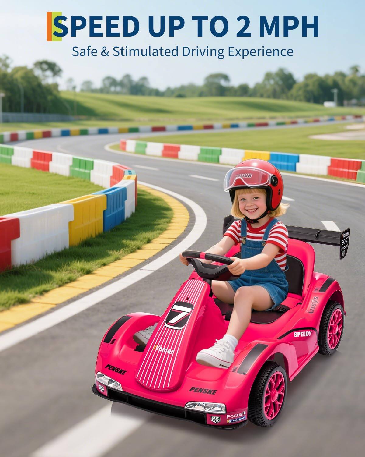 SPEED UP TO 2 MPH  
Safe & Stimulated Driving Experience  

PENSKE  
SPEEDY  
Focus 1  
KPC  
by MAGNET