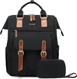 Vulpecula Spade - Laptop Backpack for Women, School Backpack for Teen Girls, Work Travel Backpack Purse - 1 Black-brown