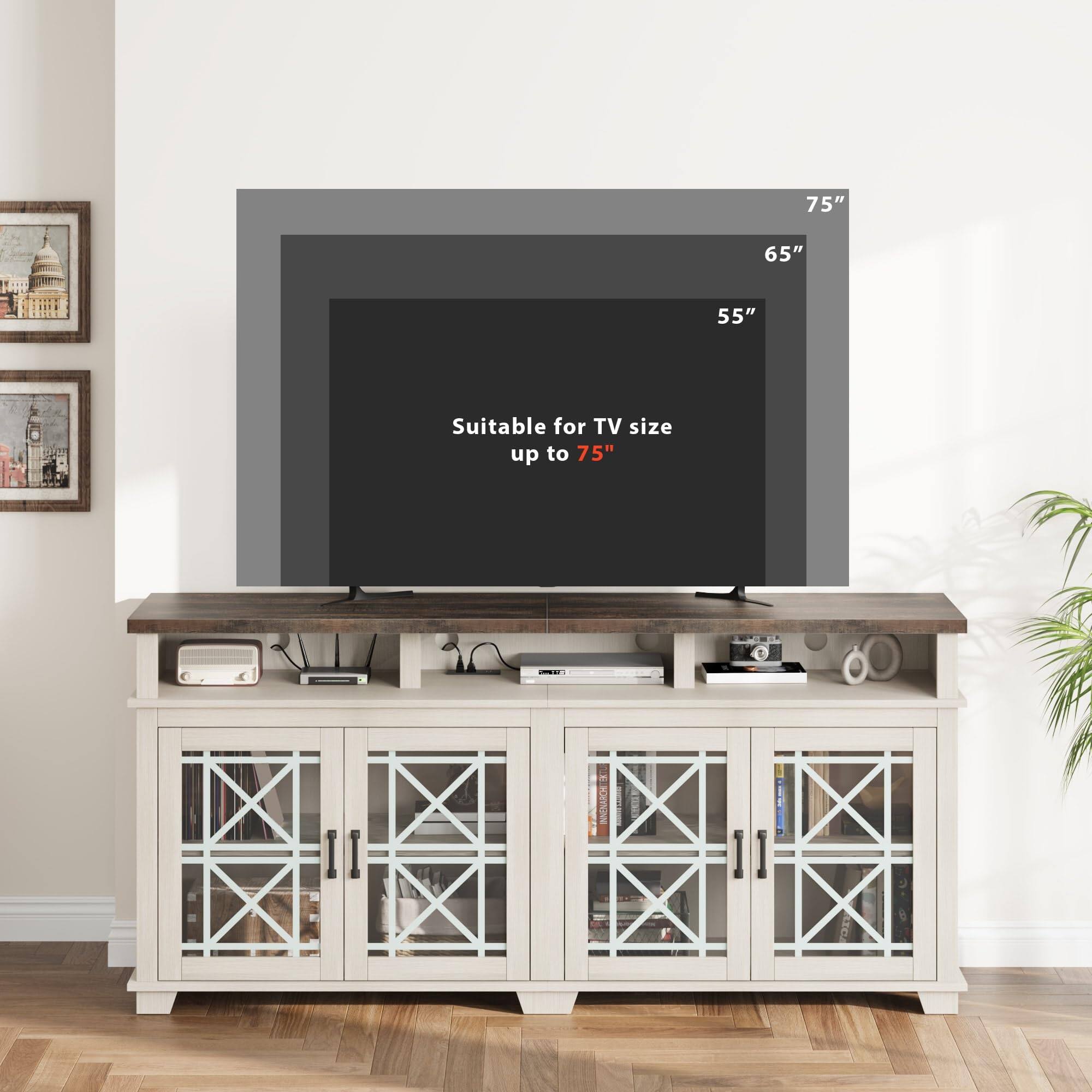 75"  
65"  
55"  

Suitable for TV size up to 75"