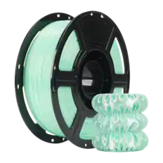 Front. Flashforge - PLA Silk+ 3D Printer Filament-1.75mm-1kg (2.2 lbs) Spool - Bamboo Green.