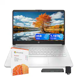HP - Stream 14" HD Laptop,Intel N150,4GB RAM,128GB UFS+1TB Dock Station,Intel Graphics,1 Year Office 365,Win 11s - Silver