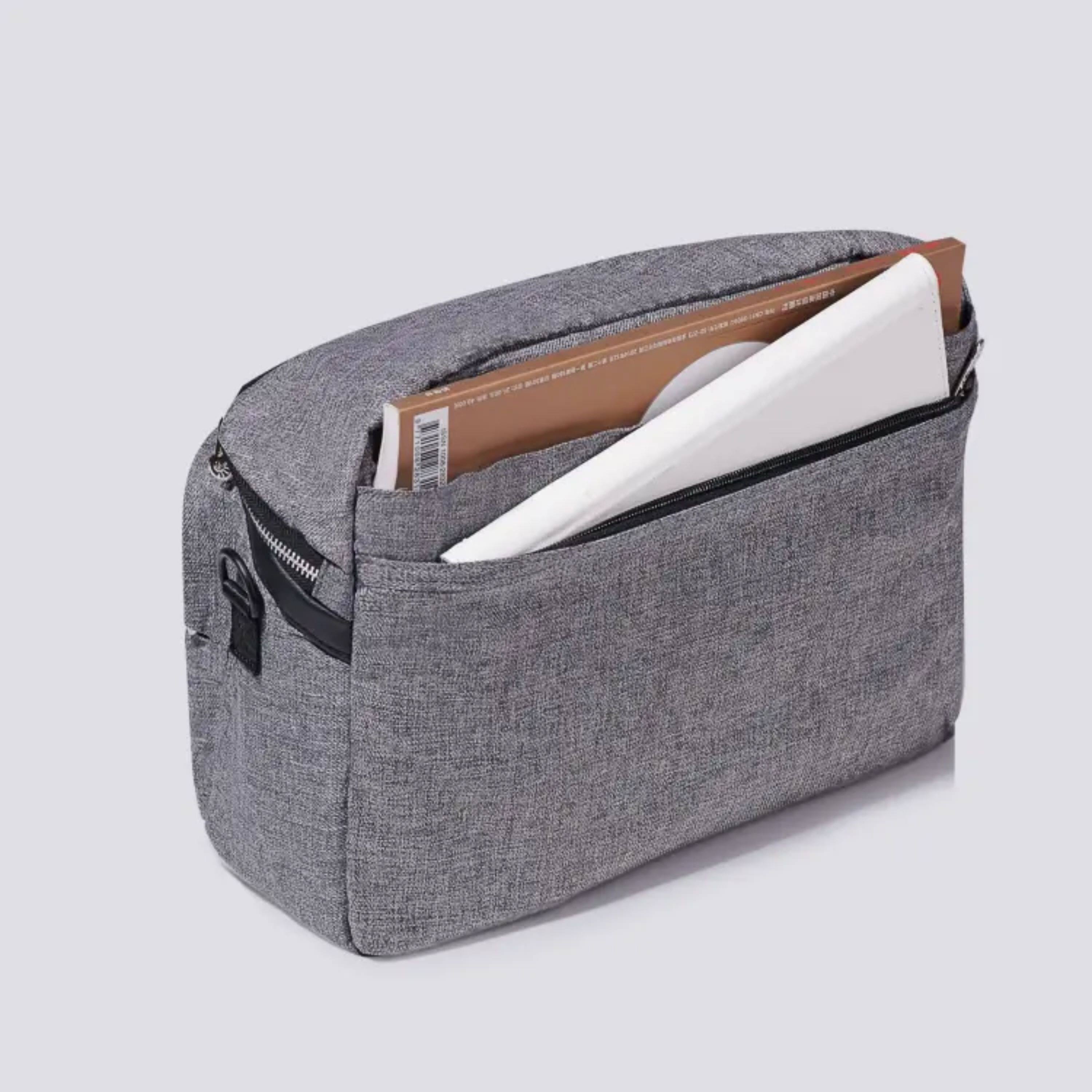 Alt View 1. Kitcheniva - Stroller Organizer Caddy Bag - grey.