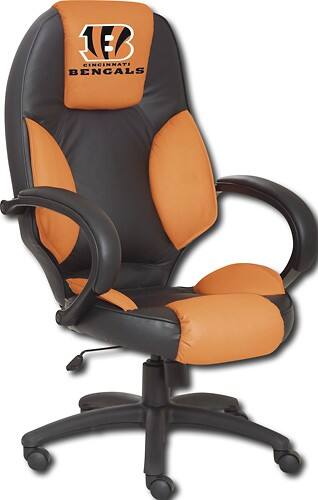 Angle Standard. Wild Sales - Cincinnati Bengals Leather Executive Chair.