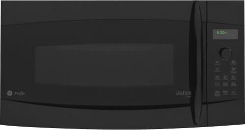 Front Standard. GE - Profile Advantium 30" Single Electric Convection Wall Oven - Black-on-Black.