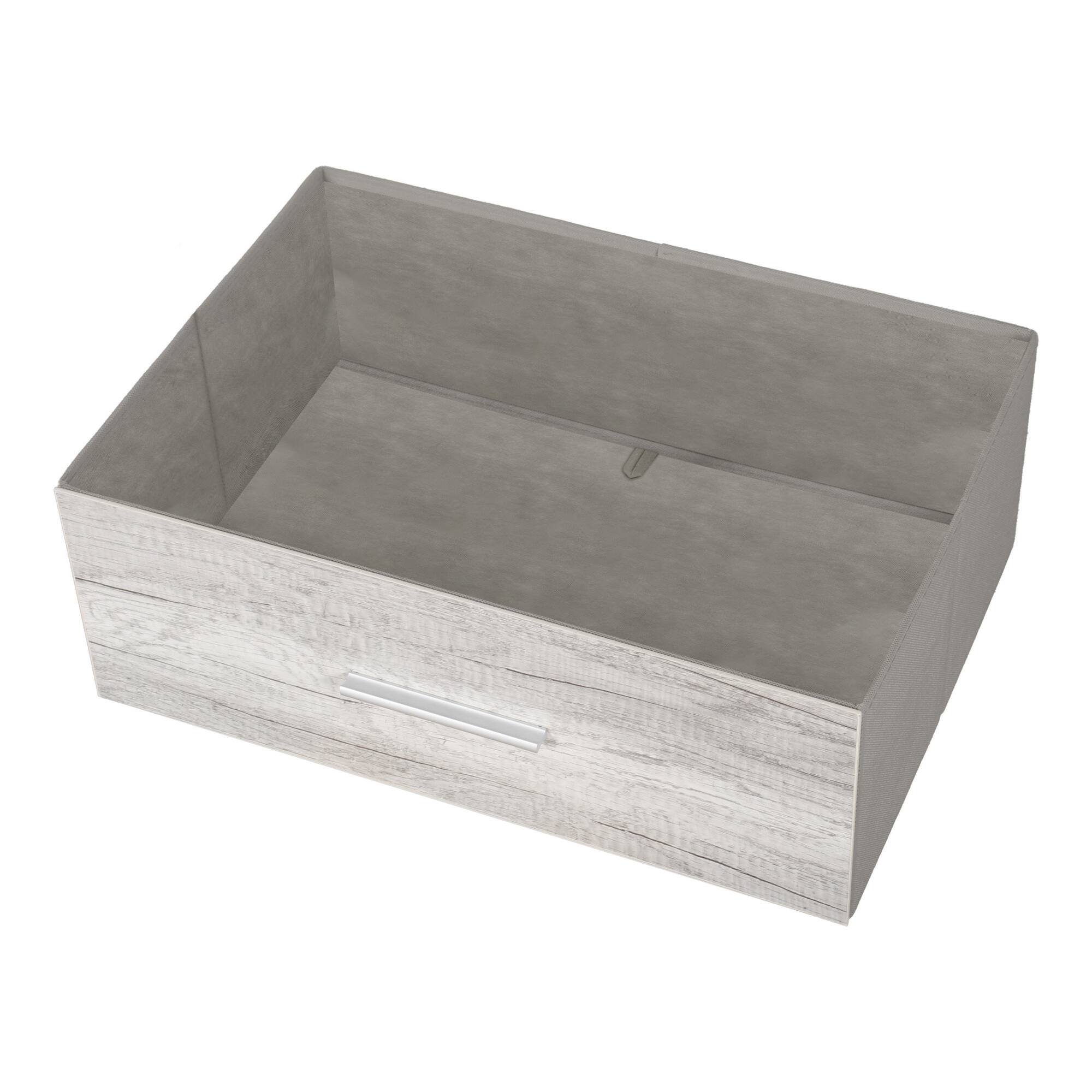 Alt View 4. GOODSILO - Modern 6-Drawer Fabric Dresser with Water-Resistant Wood Top for Bedroom Storage - Grey.