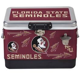 Indigo Falls - Florida State Seminoles 36-Can Medley Metal Cooler - Silver