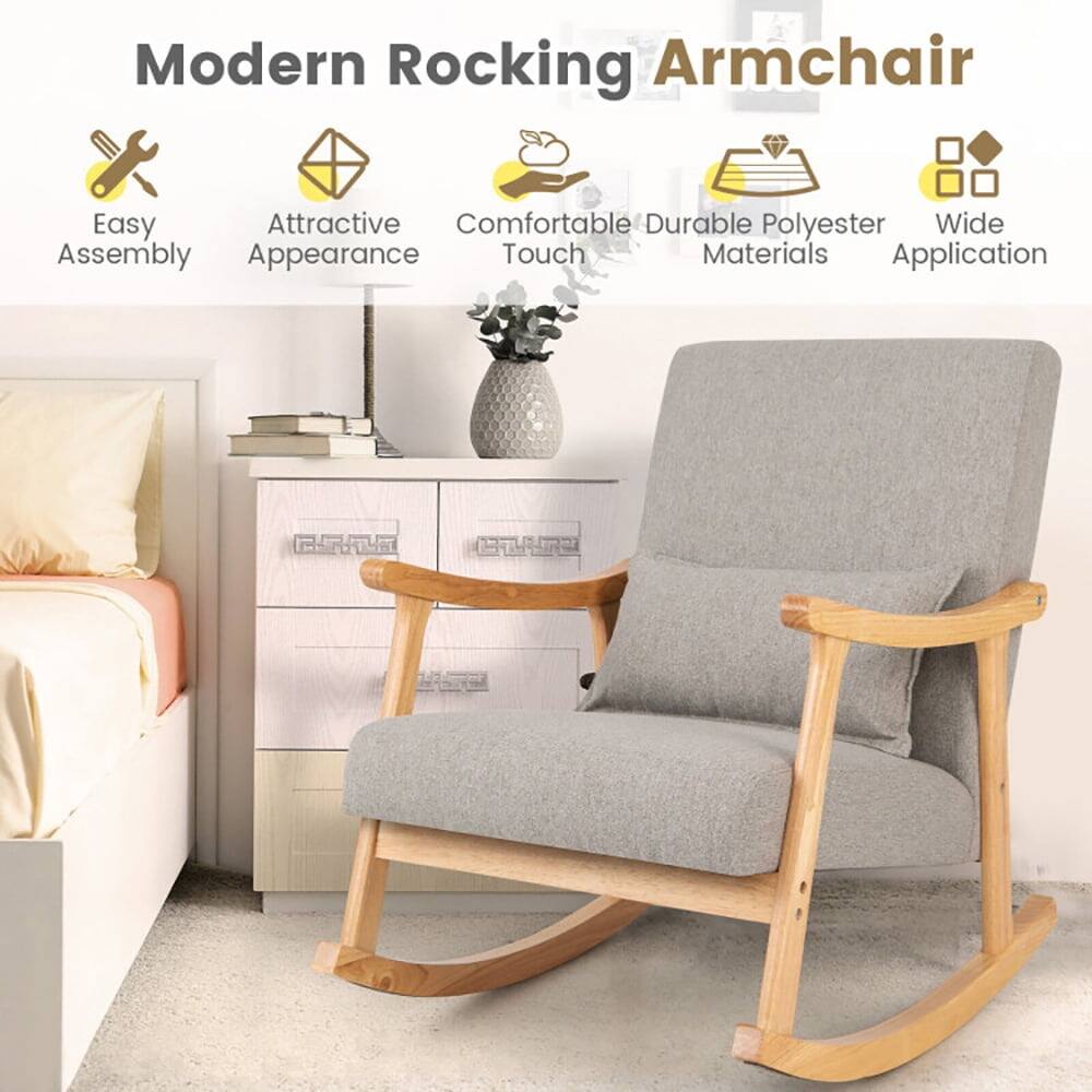 Modern Rocking Armchair

- Easy Assembly
- Attractive Appearance
- Comfortable Touch
- Durable Polyester Materials
- Wide Application