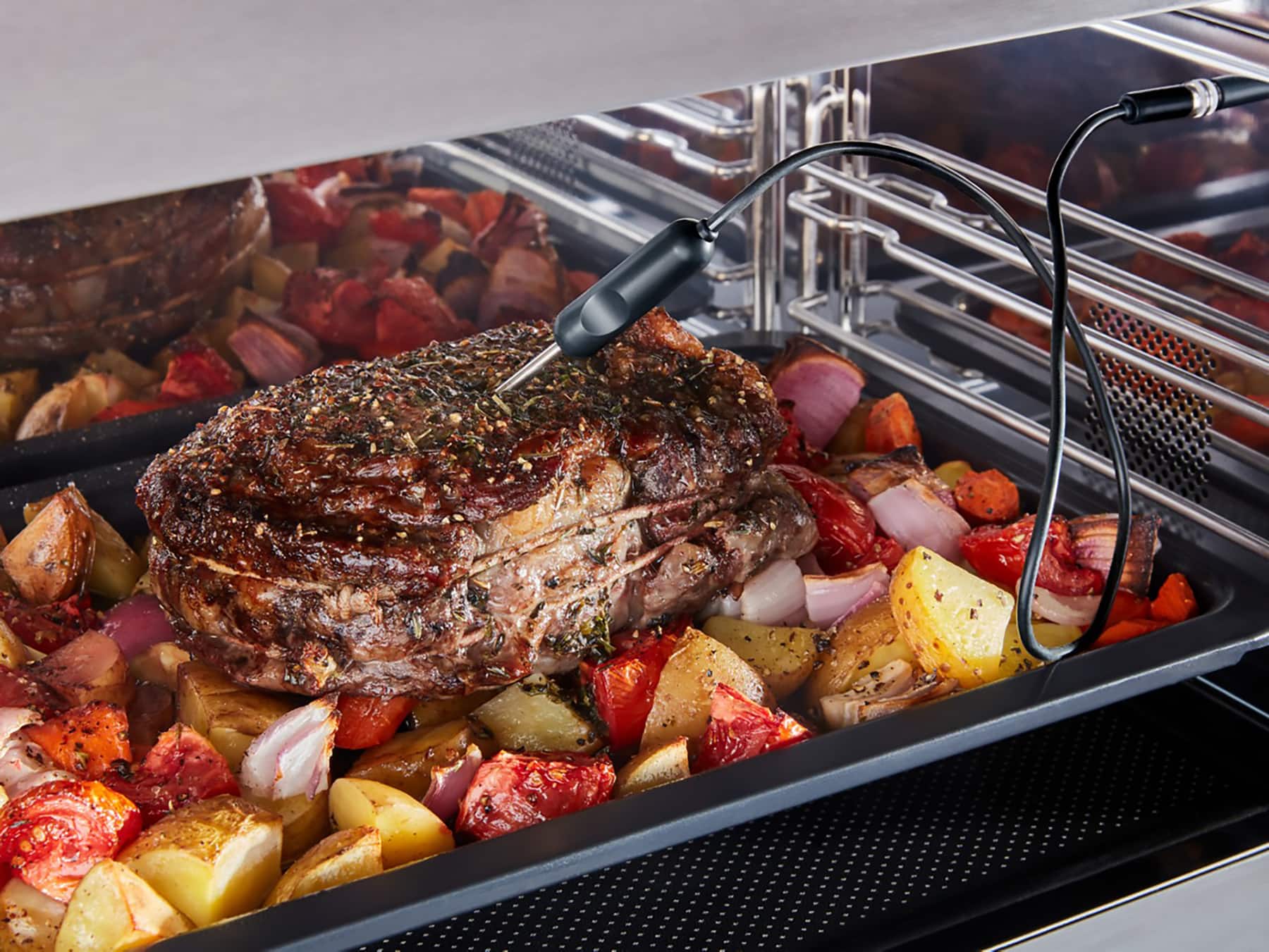 Alt View 16. KitchenAid - 1.1 Cu. Ft. Convection Flush Built-In Over-the-Range Smart Microwave with Sensor Cooking and Air Fry Mode - Stainless Steel.