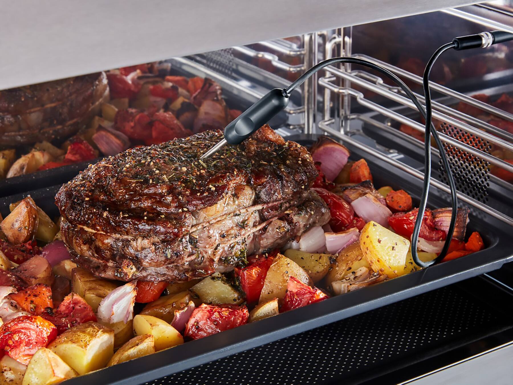 Alt View 16. KitchenAid - 1.1 Cu. Ft. Convection Flush Built-In Over-the-Range Smart Microwave with Sensor Cooking and Air Fry Mode - Stainless Steel.