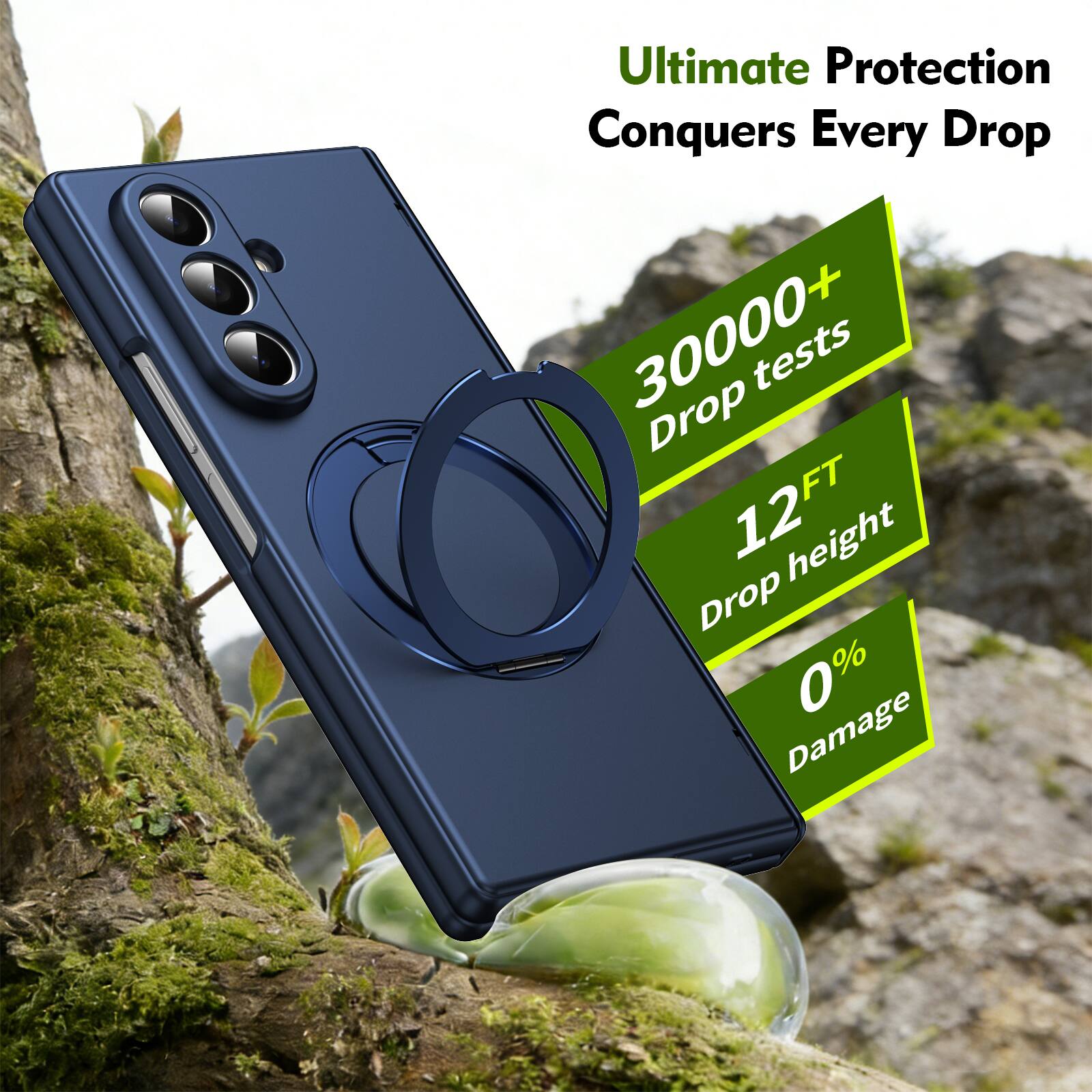 Ultimate Protection Conquers Every Drop

30000+ Drop tests  
12FT Drop height  
0% Damage