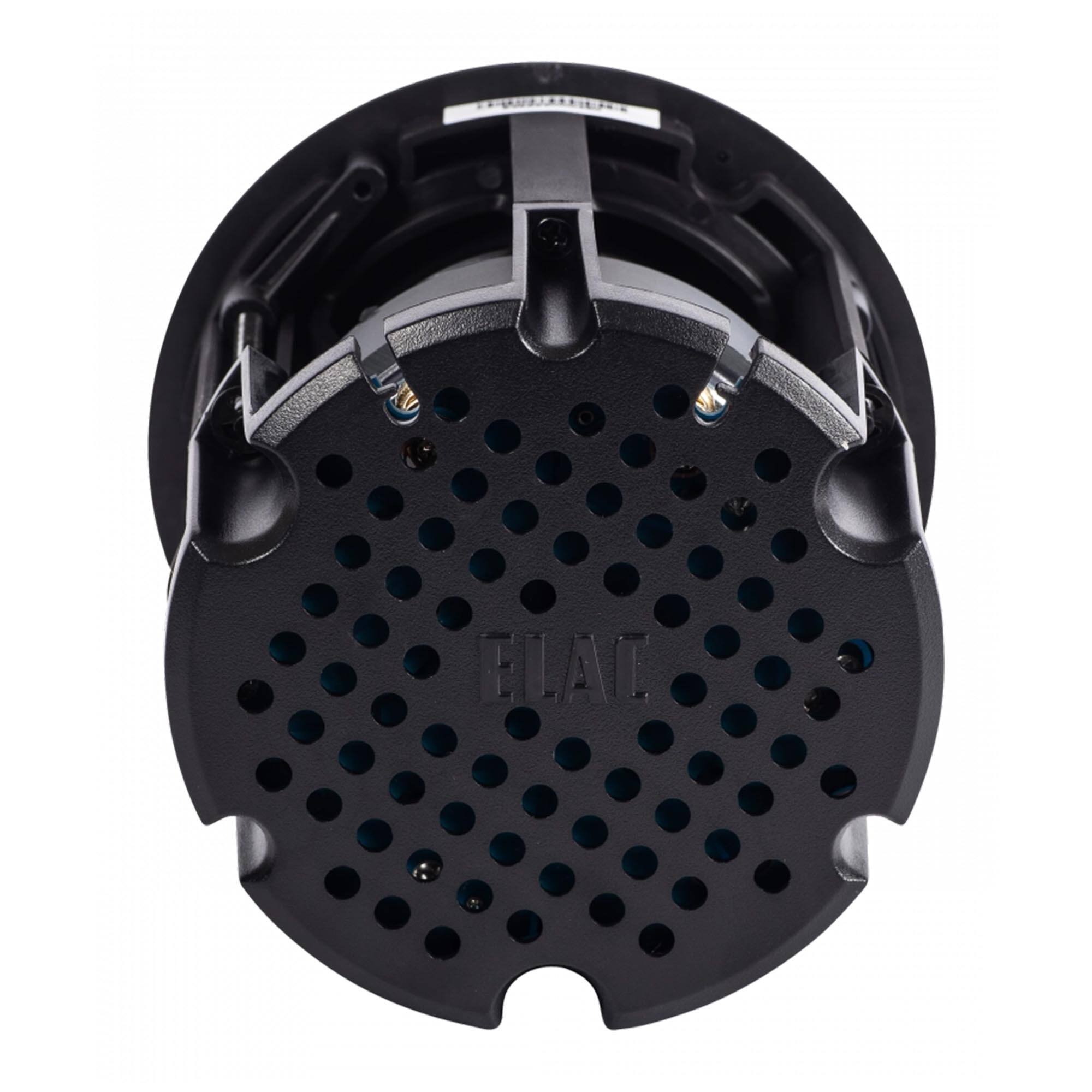 Alt View 3. ELAC - Elac IC-V31-W - Vertex 1 3.8" In-Ceiling Speaker - Includes White Grille, Sold Individually - Black/Gray.