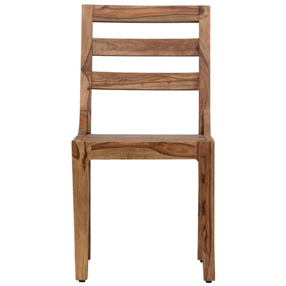 Angle. Porter Designs - Urban Solid Sheesham Wood Dining Chair - Brown.