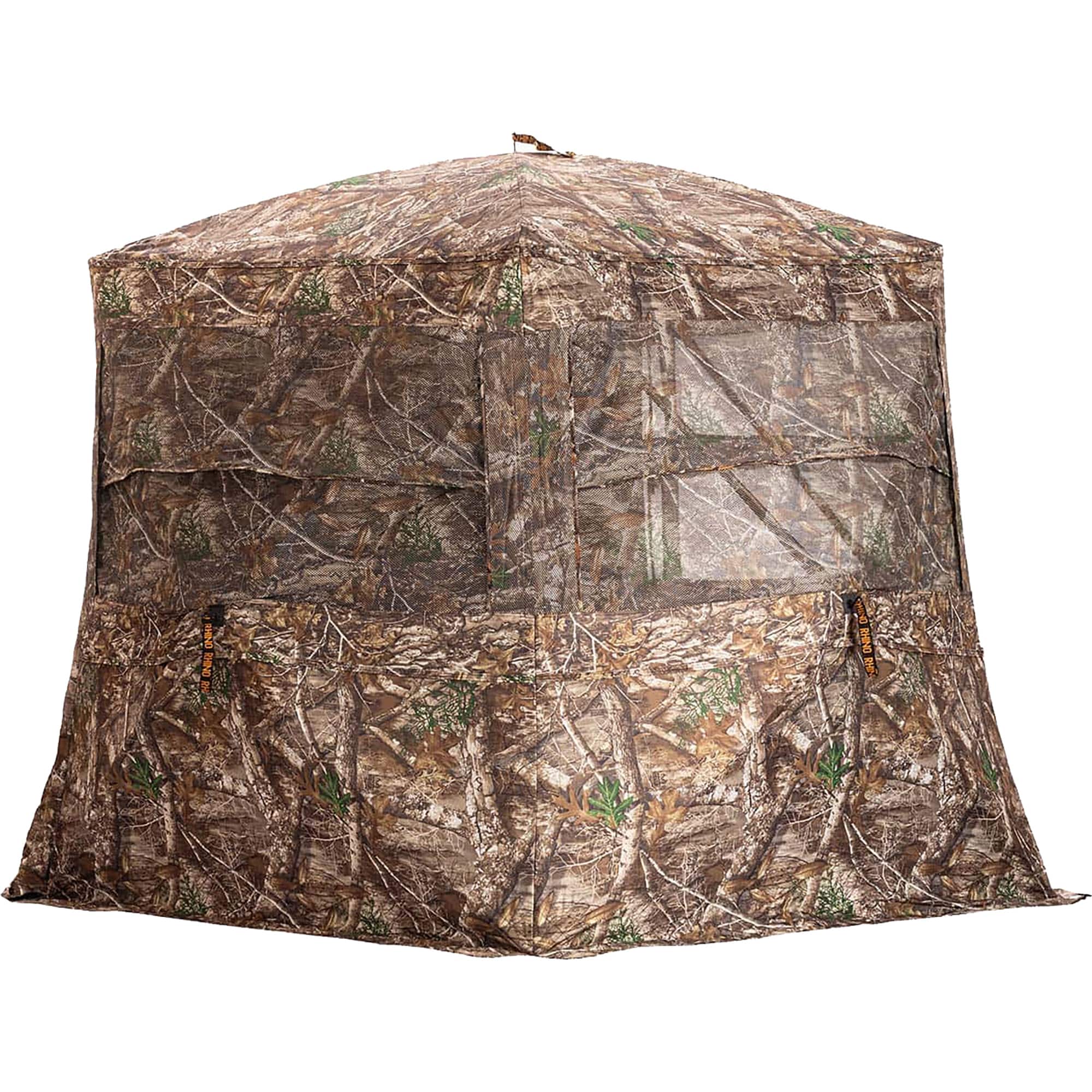 Rhino - Low Hub Pro Hunting Blind with Full Size Door - Realtree Edge