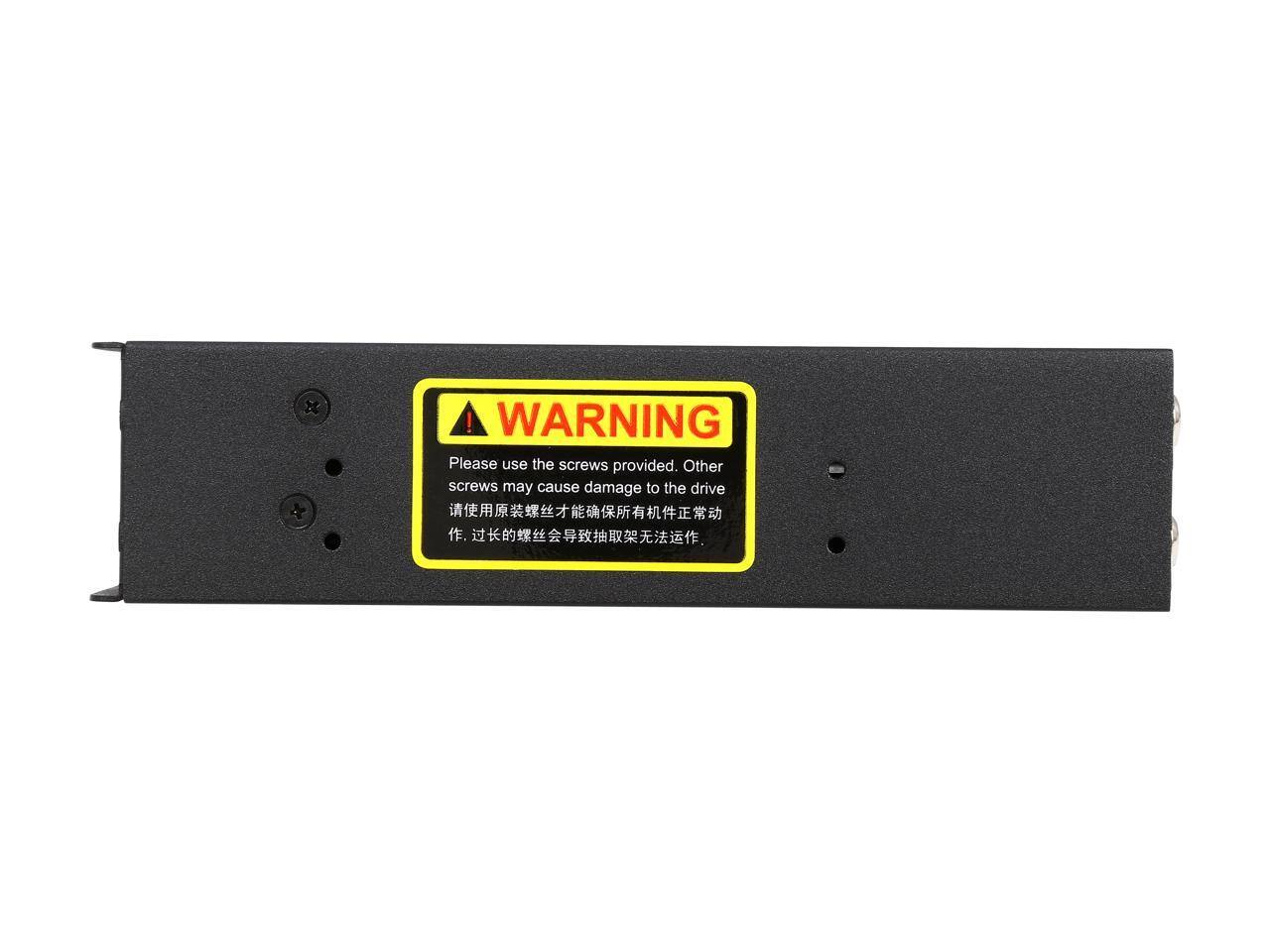 ! WARNING Please use the screws provided. Other screws may cause damage to the drive