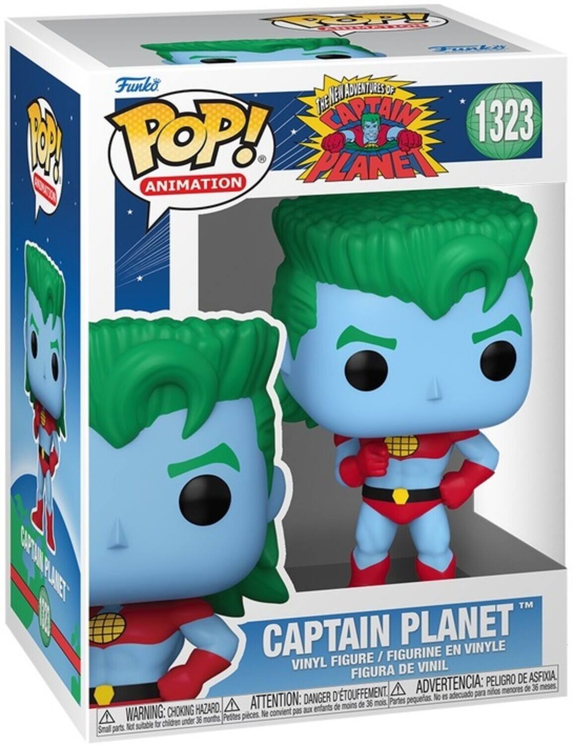 Funko Pop! Animation

Captain Planet

1323

Captain Planet

Vinyl Figure / Figurine En Vinyle

Figura De Vinil

Vinyl Figure / Figurine

Figura De Vinil

Peligro De Asfixia

Danger D'étouffement

Advertencia: Peligro de asfixia

Attention: Danger d'étouffement

Warning: Choking Hazard

Petites pièces. Ne convient pas aux enfants de moins de 36 mois.

Parts pequeñas. No es adecuado para menores de 36 meses.

Small parts. Not suitable for children under 36 months.
