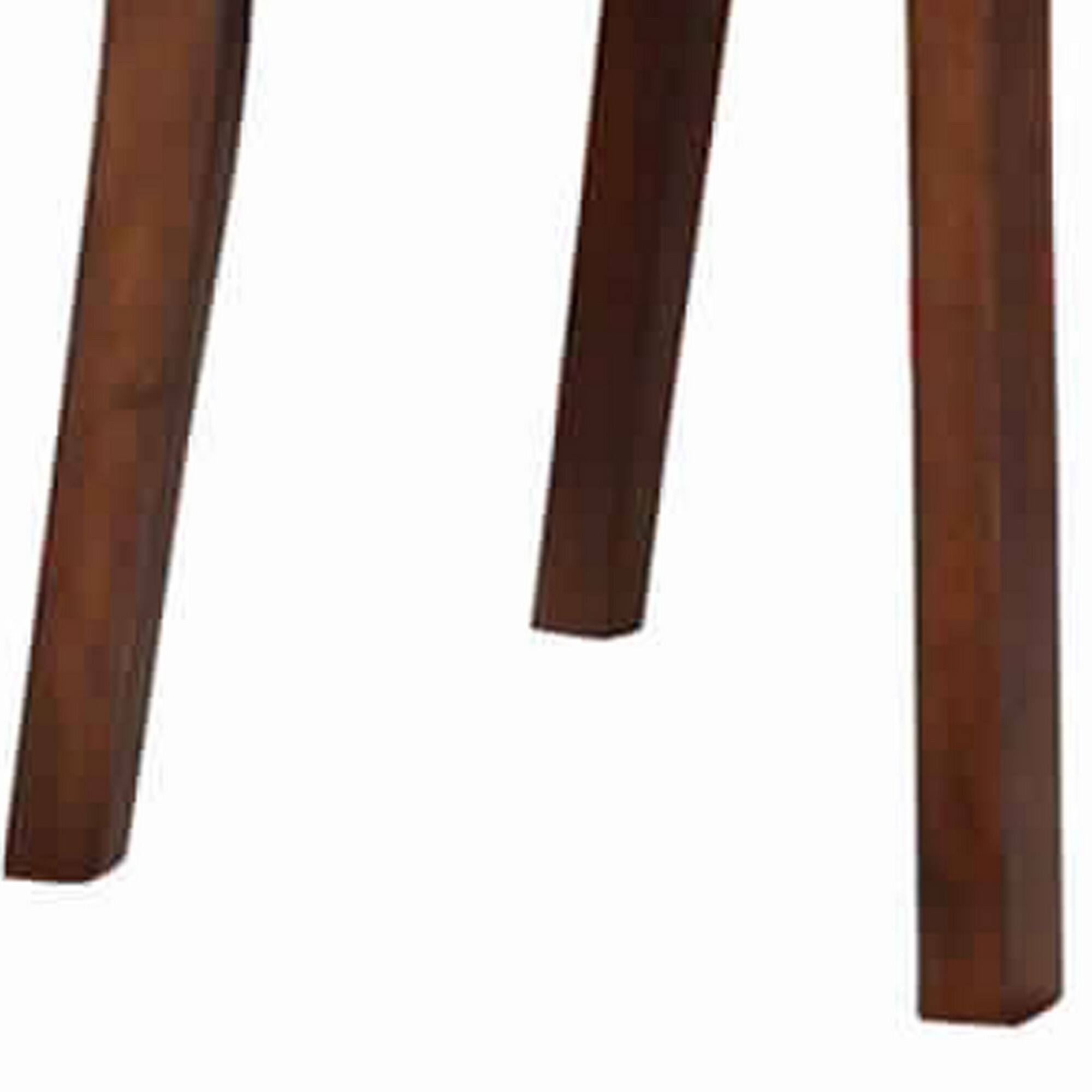 Alt View 1. Manhattan Lane - Solid Wood Leather Seat Side Chair Brown Set of 2 - Brown.
