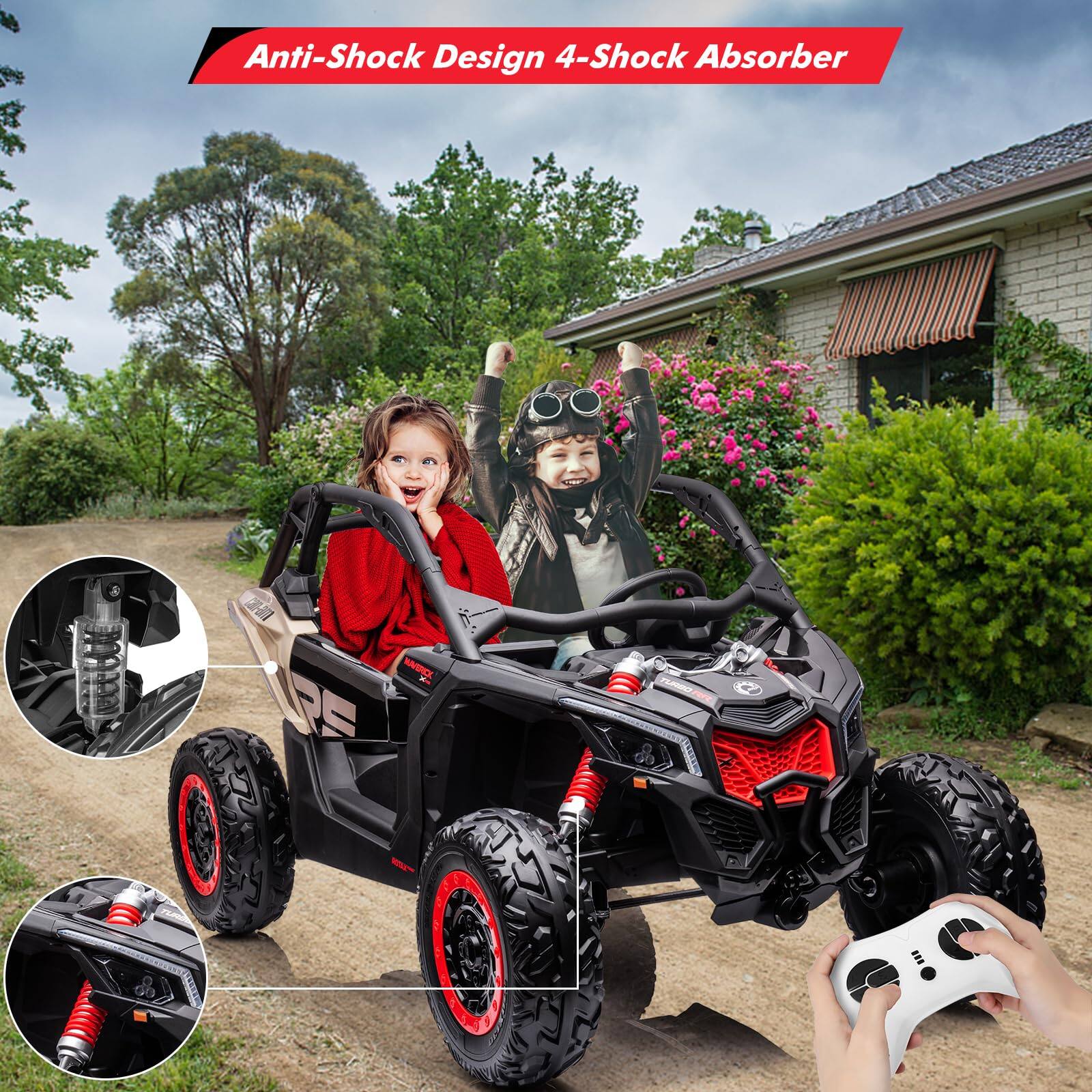 Anti-Shock Design 4-Shock Absorber