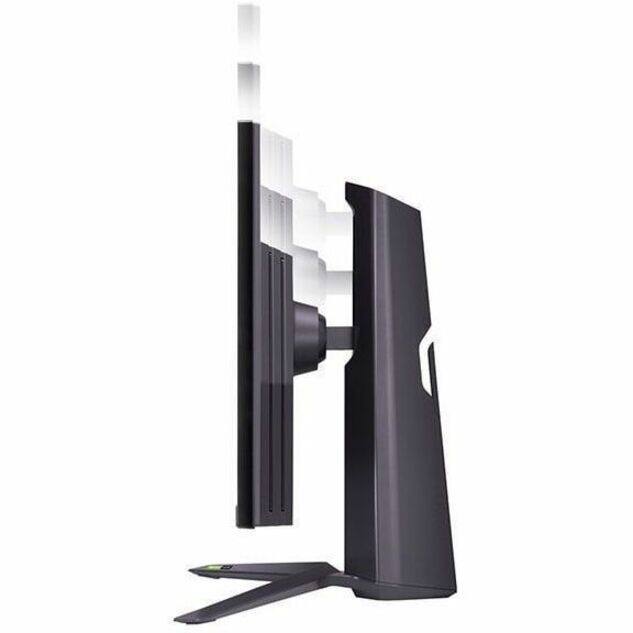 Alt View 5. LG - LG 27GR75QB-B 27" Class Gaming LCD Monitor - 16:9 - Matte Purple Gray, High Glossy Black, Matte Black - 27" Viewable - Matte Purple Gray.