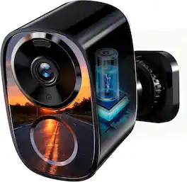 Core Tech - 2K Outdoor Security Camera, Dual-Band WiFi 2.4G/5G, Motion Detection, Night Vision, IP66, 2-Way Audio - Black