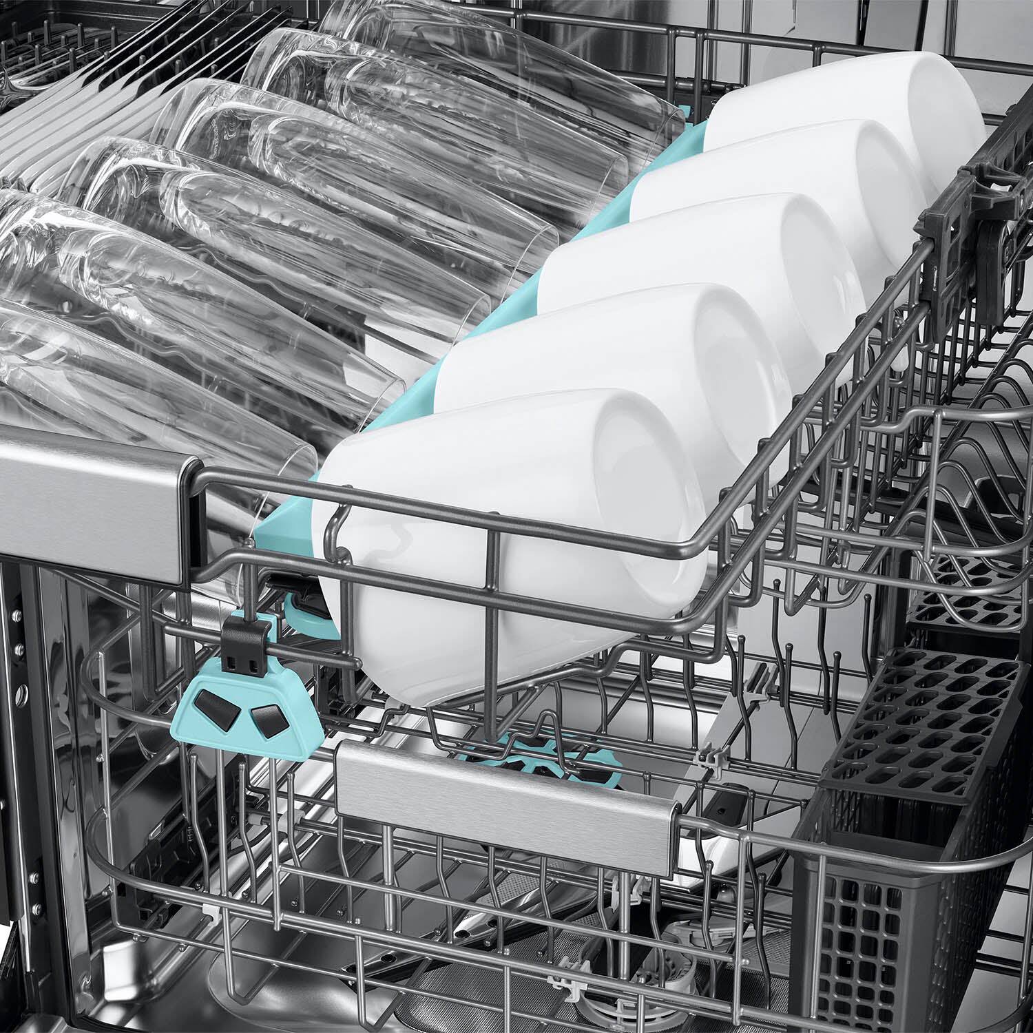 Alt View 18. Samsung - 24" AutoRelease Dry Smart Built-In Stainless Steel Tub Dishwasher with 3rd Rack Washing System, 38dBA - Stainless Steel.