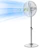 VEVOR - 16-Inch High Velocity Pedestal Fan,1450 CFM Industrial Standing Floor Fan with Handle,75° Oscillating,3-Speed Adjustable - Silver