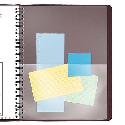 Alt View 3. AT-A-GLANCE - 2026 8.25" x 11" Weekly Appointment Book Planner, Faux Leather Cover, Wine Stone - Wine Stone.