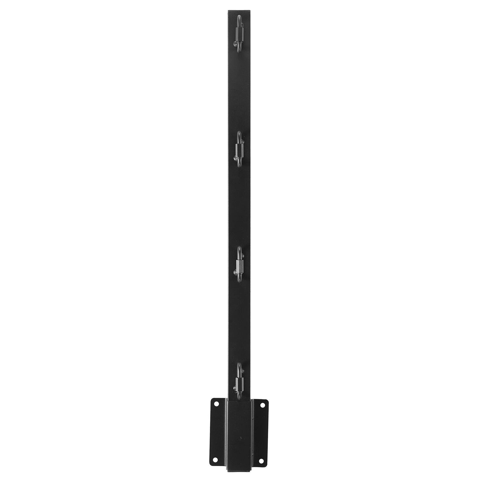 Alt View 5. VEVOR - Fence Post Extender, 8 Packs 23.8 in Barbed Wire Arm, Sturdy Steel Fence Height Extender, Flat or Surface Mounted Barbed - Black.