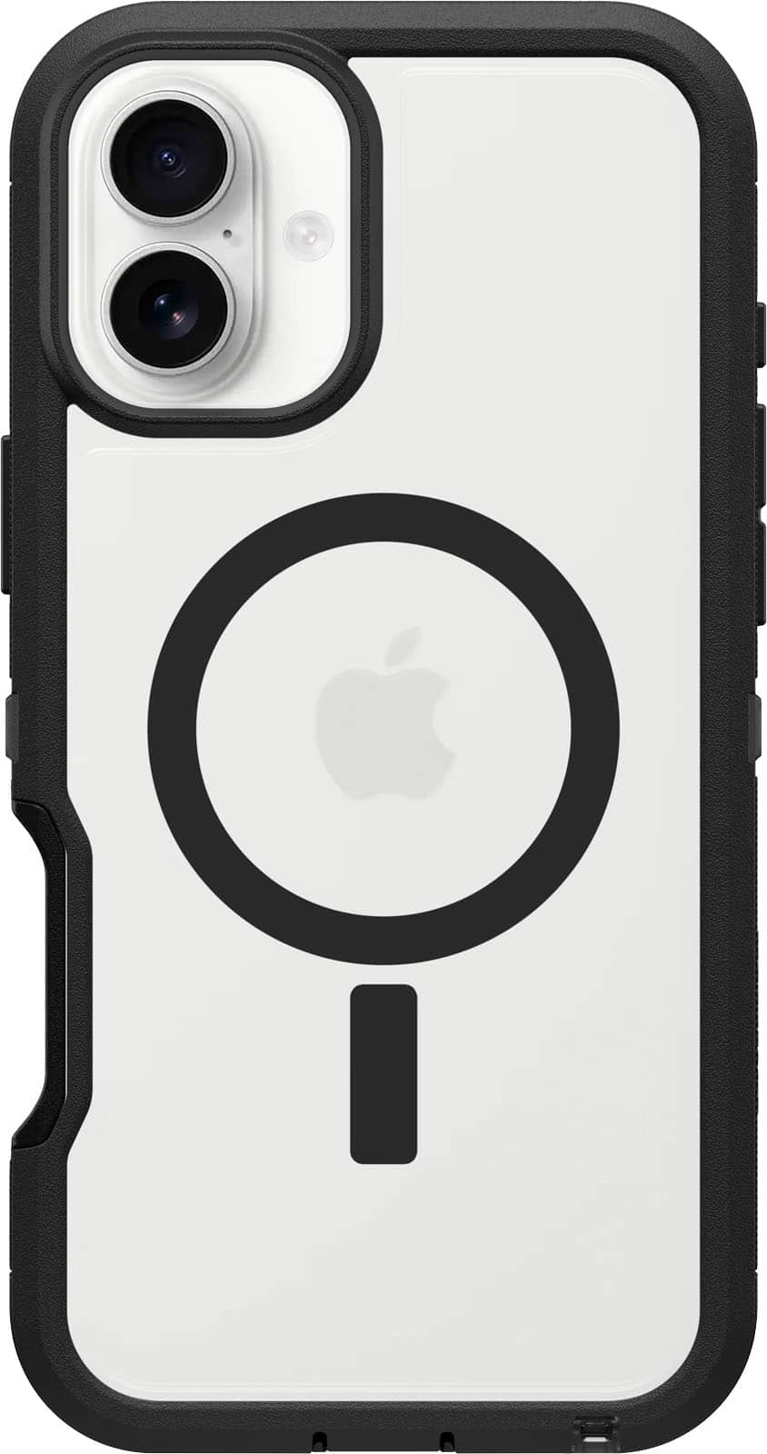Front. OtterBox - Defender Series Pro XT Hard Shell for MagSafe for Apple iPhone 16 Plus - Black.