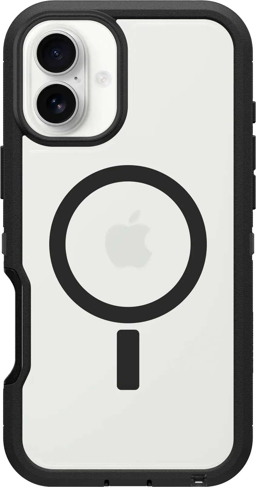 Front. OtterBox - Defender Series Pro XT Hard Shell for MagSafe for Apple iPhone 16 Plus - Black.