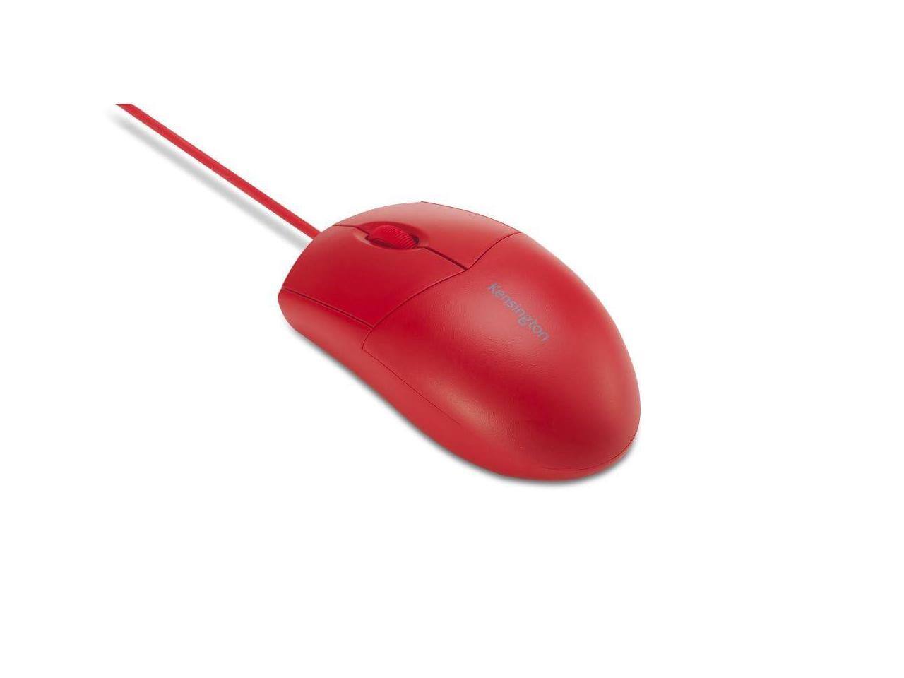 Alt View 7. Kensington - Kensington Pro Fit Wired Mouse - Red, USB, 1600 dpi, 3 Buttons - Red.