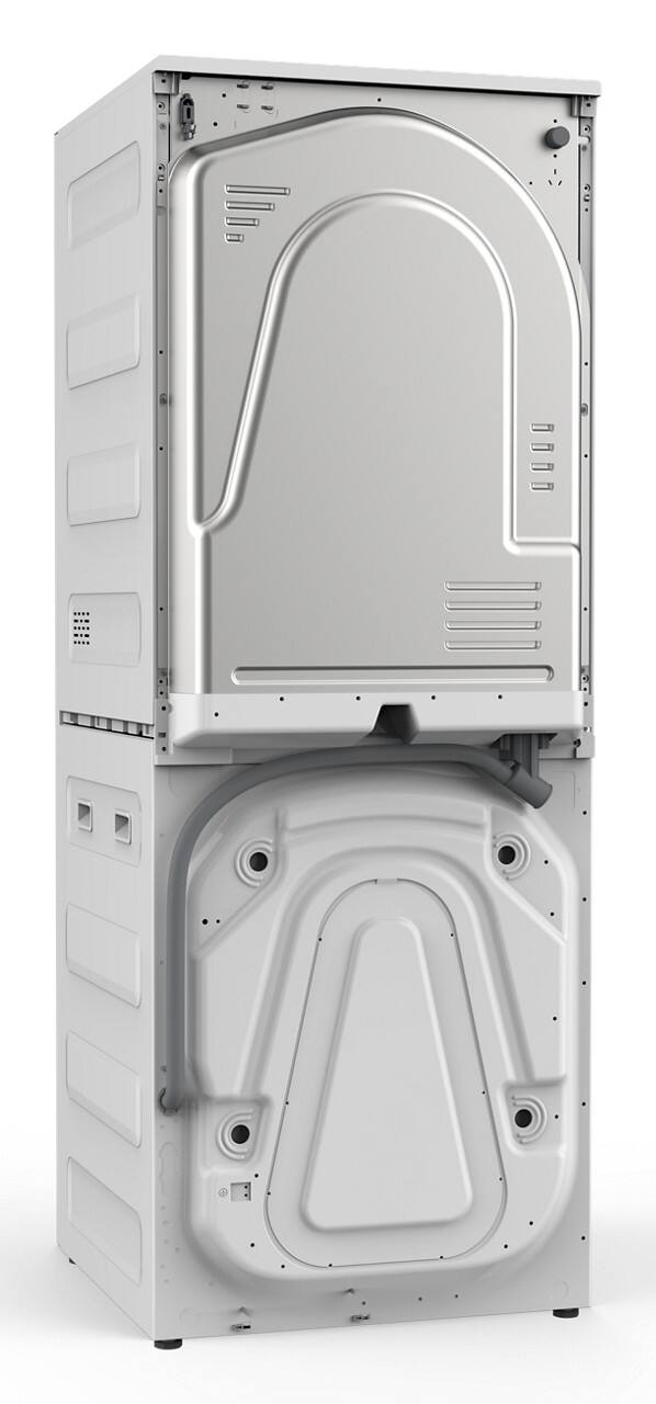 Back. Whirlpool - 2.7 Cu. Ft. Washer and 4.3 Cu. Ft. Electric Dryer Ventless Heat Pump Laundry Tower and Energy Star - Titanium Metallic.