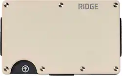 The Ridge Wallet - MONACO CASH STRAP - White - Front_Zoom