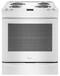 Whirlpool - 30" Self-Cleaning Slide-In Electric Coil Top Range - White-Front_Standard