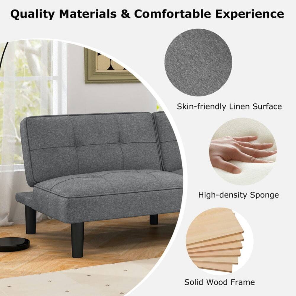 Quality Materials & Comfortable Experience

- Skin-friendly Linen Surface
- High-density Sponge
- Solid Wood Frame