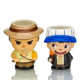 Beeline Creative - Indiana Jones & Short Round Limited Edition 18-20oz Cupful of Cute Mug Set - Brown