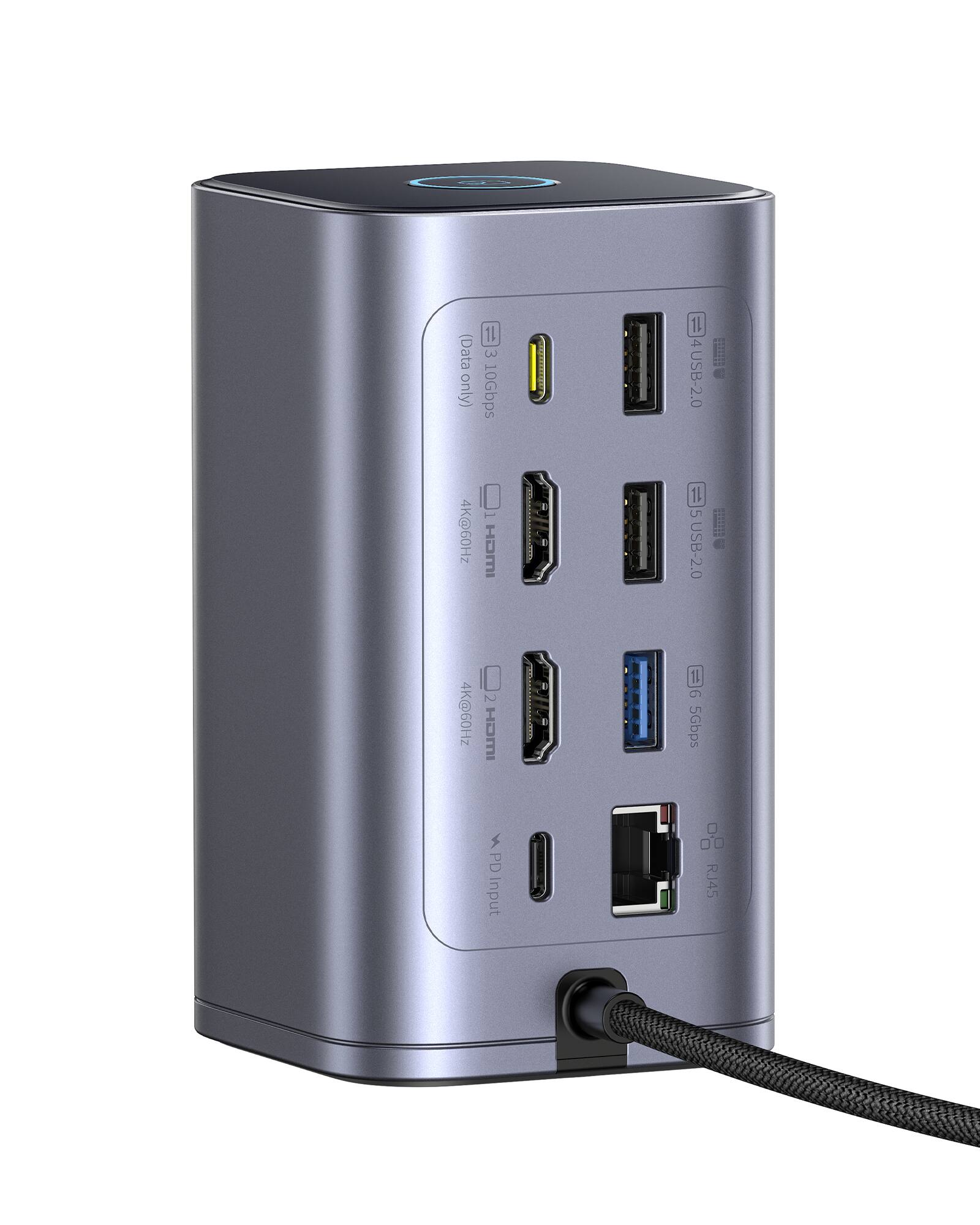 1 (Data 3 only) 10Gbps HDMI 0 2 4K@60Hz HDMI 3 4K@60Hz 4 4K@60Hz 1L 4USB-2.0 1 5 USB-2.0 1L 9 5Gbps e PD Input R.145