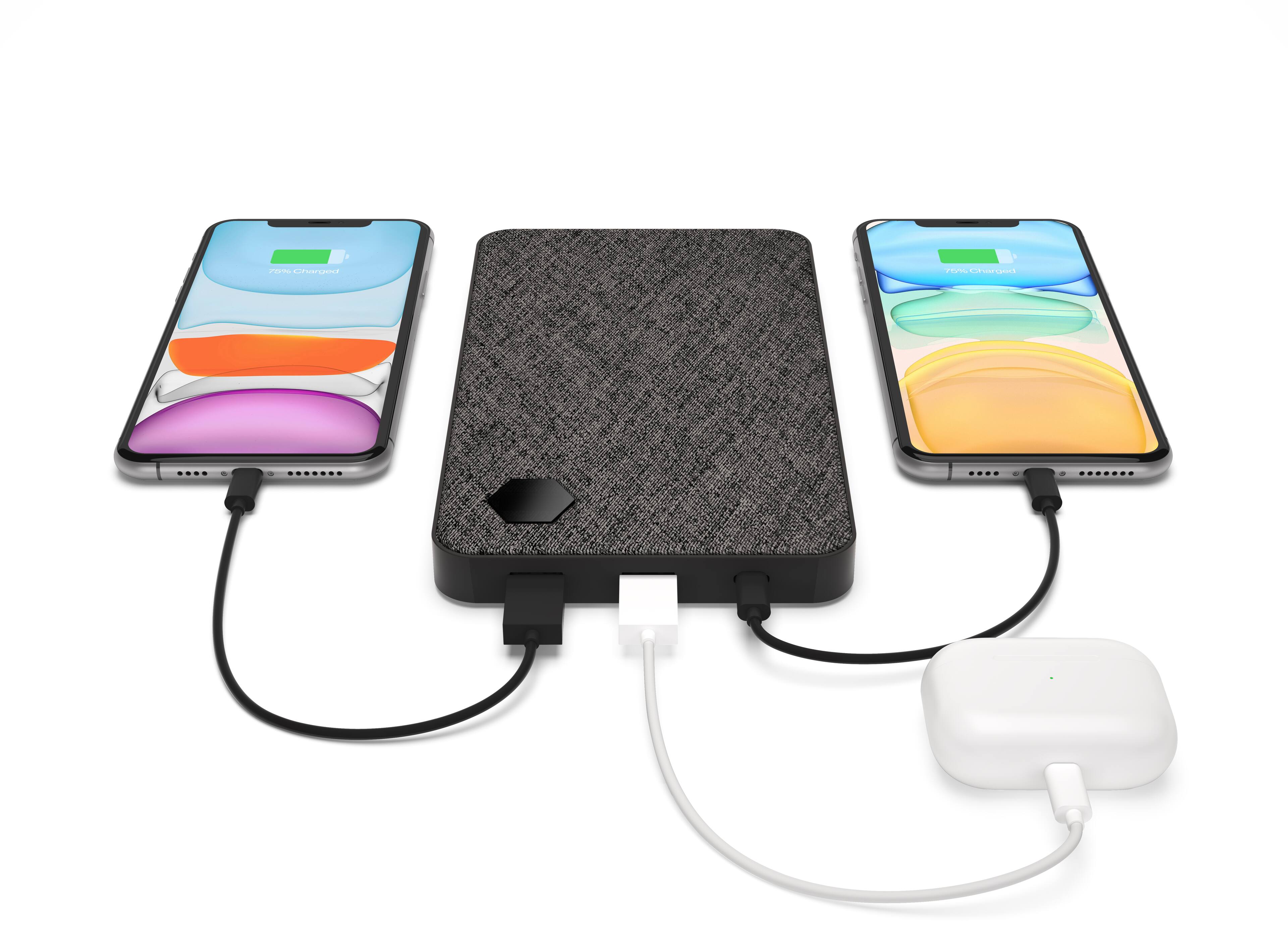 Alt View 1. Einova - Eggtronic Universal Ultra Fast Power Bank 63W - Canvas.