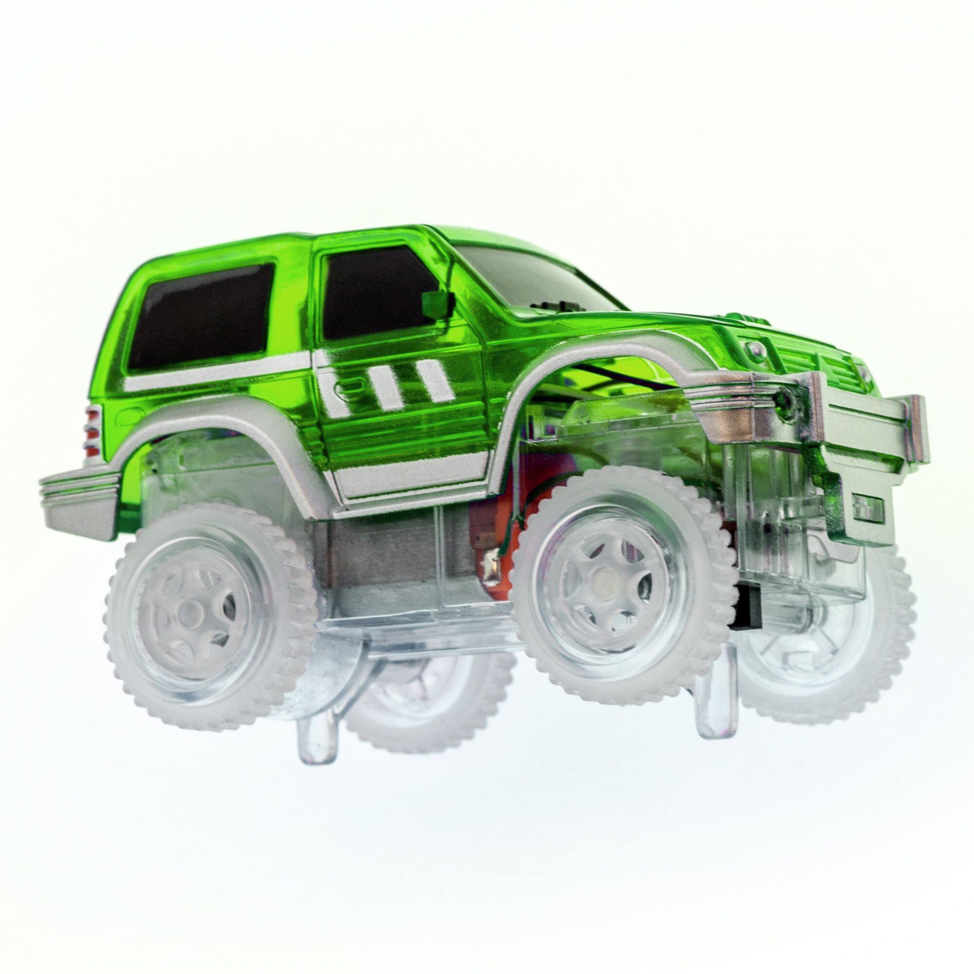 Alt View 4. PicassoTiles - PICASSO-TILES Magnet Race Cars Magnetic Tiles for Kids, 3PCS Construction STEM Building Blocks Educational Toy - Multicolor.