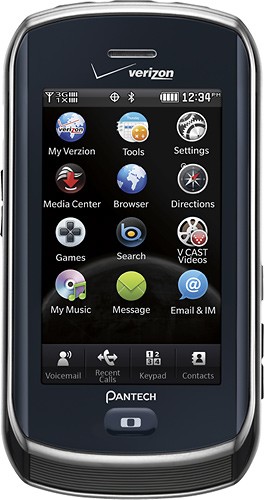Best Buy Pantech Crux Mobile Phone Black Verizon Wireless Pcd Cdm8999