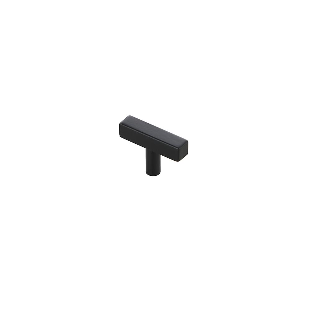 Back. Elegant Decor - Dior Matte Black T Bar Pull Multipack (set of 10) - Matte Black.
