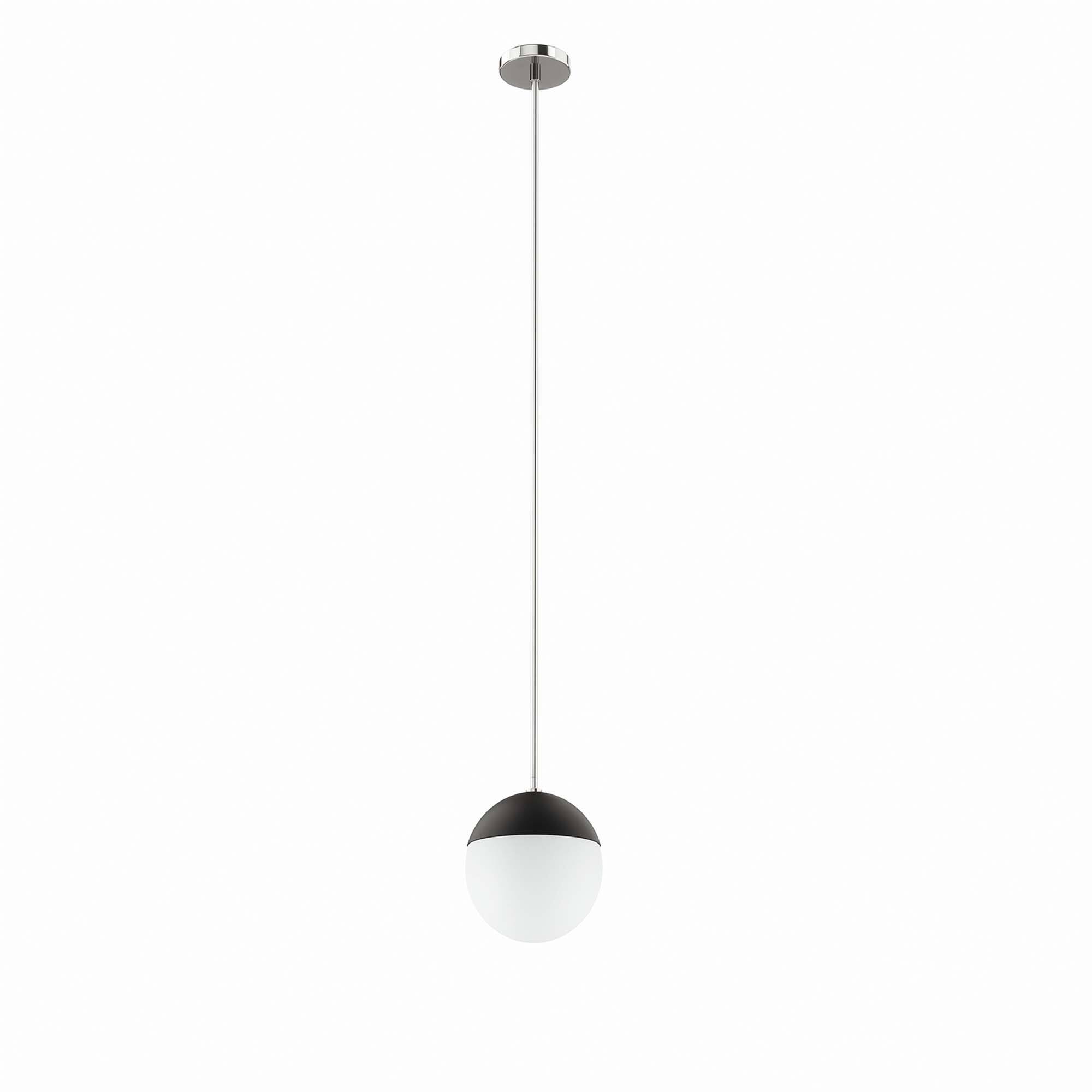 Angle. Modway - Stellar 1-Light Pendant Light by Modway - Opal Polished Nickel.