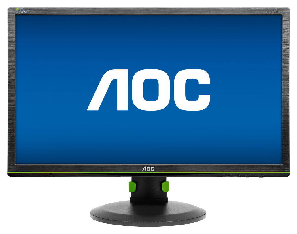 Best Buy Aoc G Sync 24 Led Gaming Monitor Black Green G2460pg