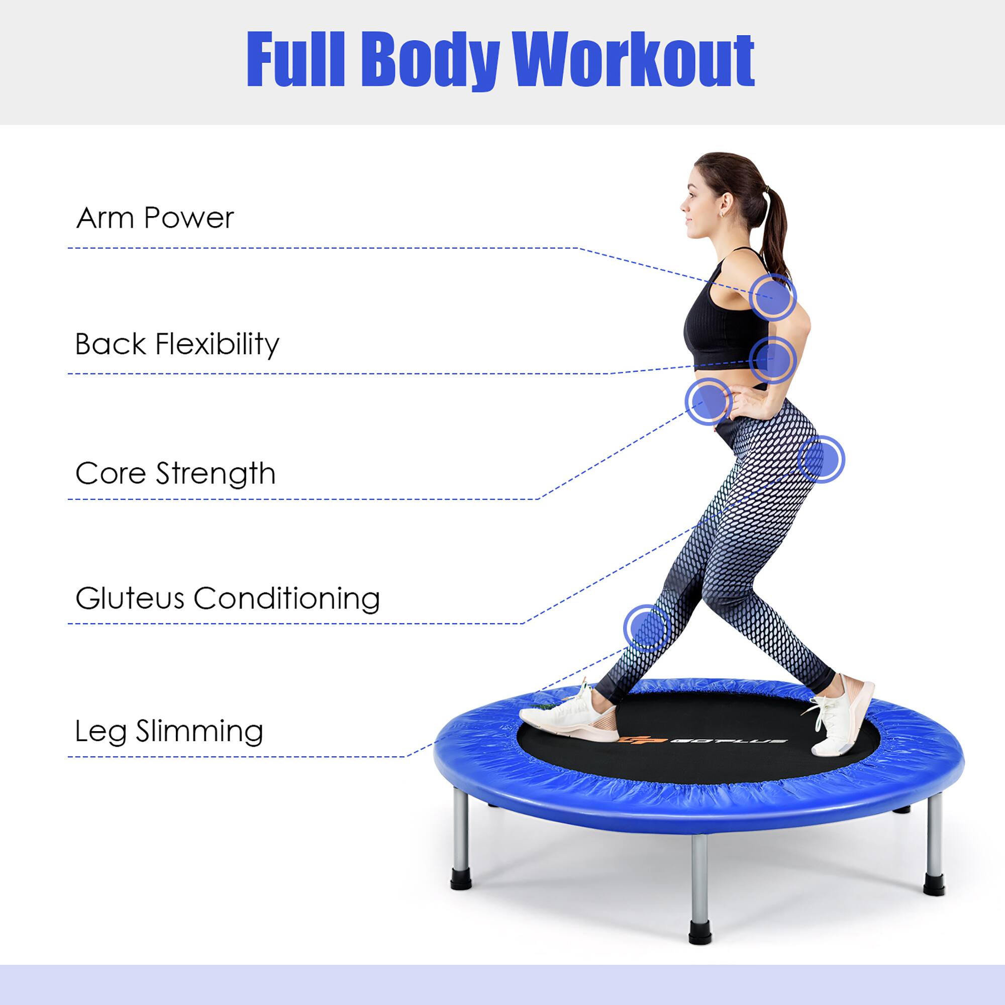 Full Body Workout

- Arm Power
- Back Flexibility
- Core Strength
- Gluteus Conditioning
- Leg Slimming