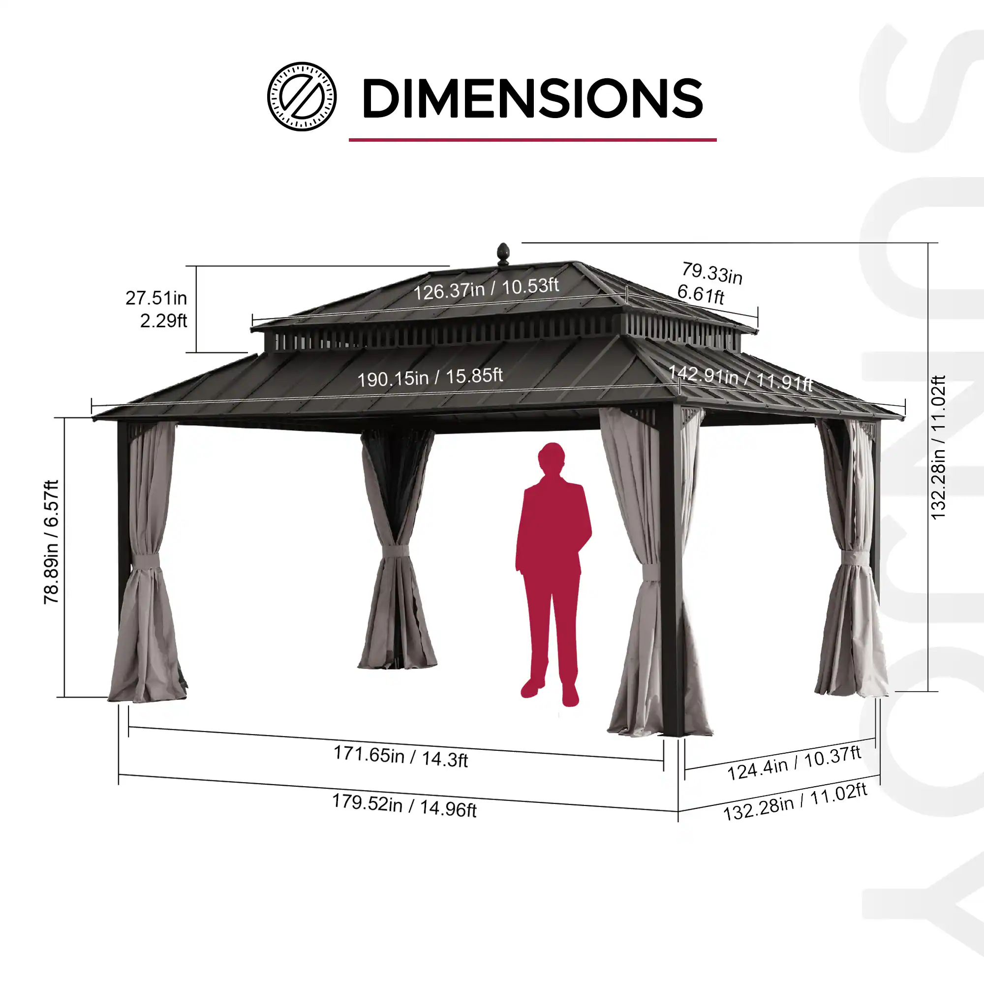 6.57ft / 78.89in / 89in  
78 27.51in 2.29ft  
DIMENSIONS  
10.53ft 79.33in 126.37in / 6.61ft 190.15in / 15.85ft  
142 142.91in / 11.91ft  
11.02ft 32.28in / 11.171.65in / 14.3ft  
10.37ft 124.4in  
179.52in / 11.02ft 14.96ft 132.28in