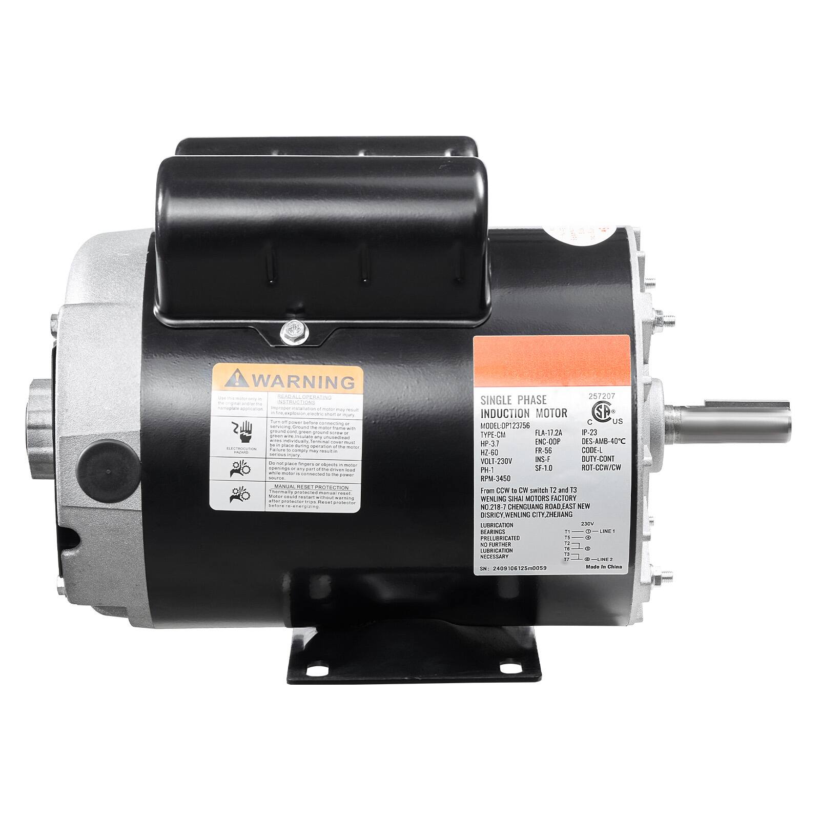 WARNING - 4 UPSBATINS simitras - S - - -. - MAI ROTEENON 25/207 SINGLE PHASE INDUCTION MOTOR SP C US MODELO P123 oF 23156 TYPE-CM FLA-17:2A F-23 HP-31 NC-00P DES-AMB-40C HI-60 15-81 COOE VOLT-230V NS-F DUTY-CONT PH-1 SF-10 ROT.CORCW RPM-3450 Fram COW 14 CW switch 12 and a ENLING SIHA MOTOR FACIORY K N.21-J CHENGUANG S NW DSKICT SKCY WENLING CITY2HULAMG ATN E NA . - - PAN - N nnga RCATIN - . LESMRT - IN 06 125m0S - -